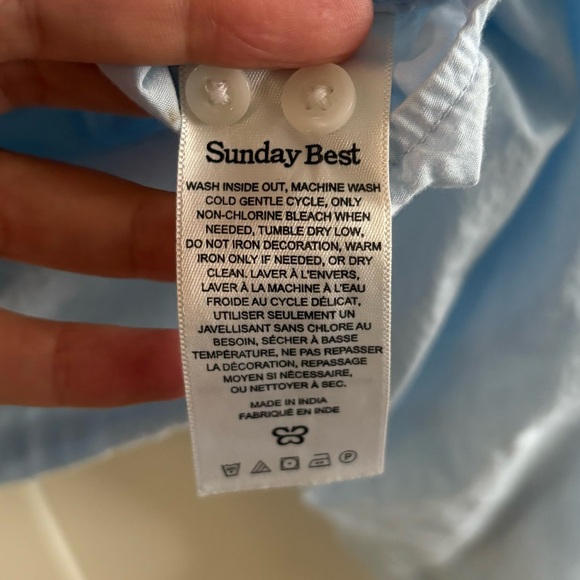 Aritzia Sunday Best Poppy Poplin button down shirt - Picture 9 of 10